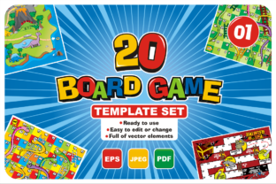 Download 20 Boardgame Template Set - Template set Collection