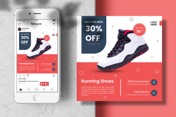 Download Sport Shoes Instagram Post Banner - Banner Collection