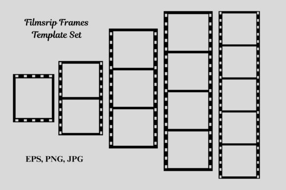 Download Film Strip Photo Frame Tape Template Set - Template set Collection