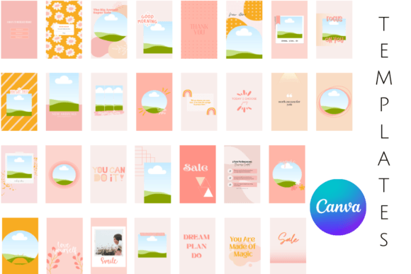 Download Instagram Story Templates Canva Pastel - Instagram story Collection