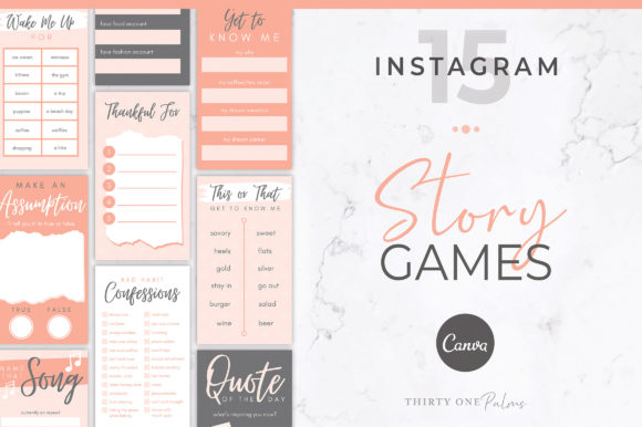 Download Instagram Story Games for Canva - Instagram story Collection