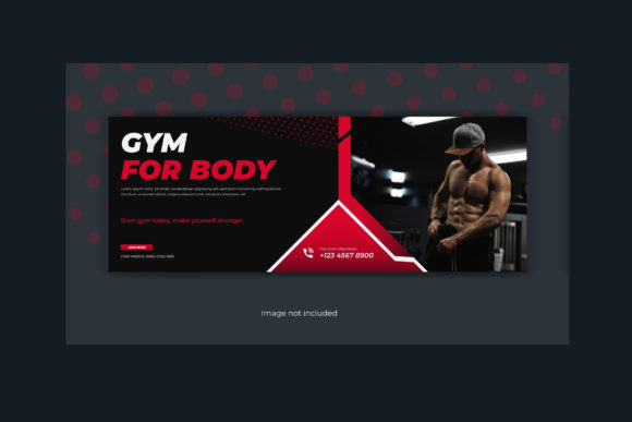 Download Gym Fitness Center Facebook Cover Banner - Banner Collection