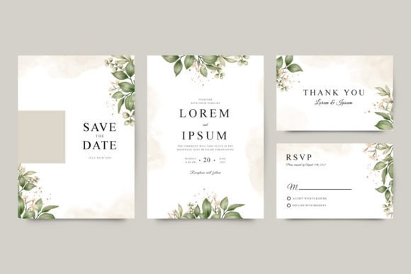 Download Wedding Invitation Template Set - Template set Collection