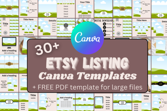Download 30+ Etsy Listing Canva Template Set +PDF - Template set Collection