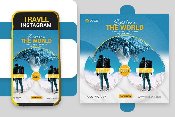 Download Travel Tour Banner for Social Media Post - Banner Collection