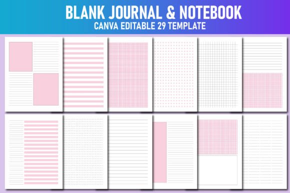 Download Blank Journal &amp; Notebook Canva KDP - Premium Bundle