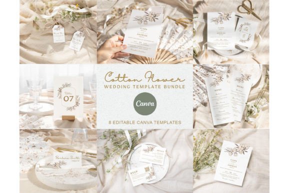 Download Wedding Invitation Canva Template Set - Template set Collection