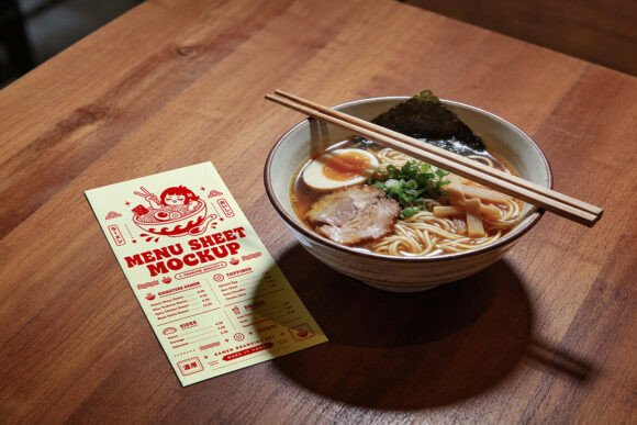Download Ramen Restaurant Branding Mockup Set - Branding mockup Collection