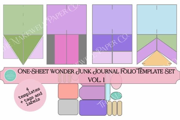 Download One Sheet Wonder Folio Template Set 1 - Template set Collection